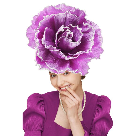 Fascinator Hat (purple, One 5356